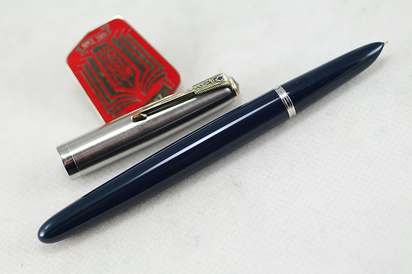 [long37仓库]第5921号派克51 不锈钢套蓝黑色钢笔